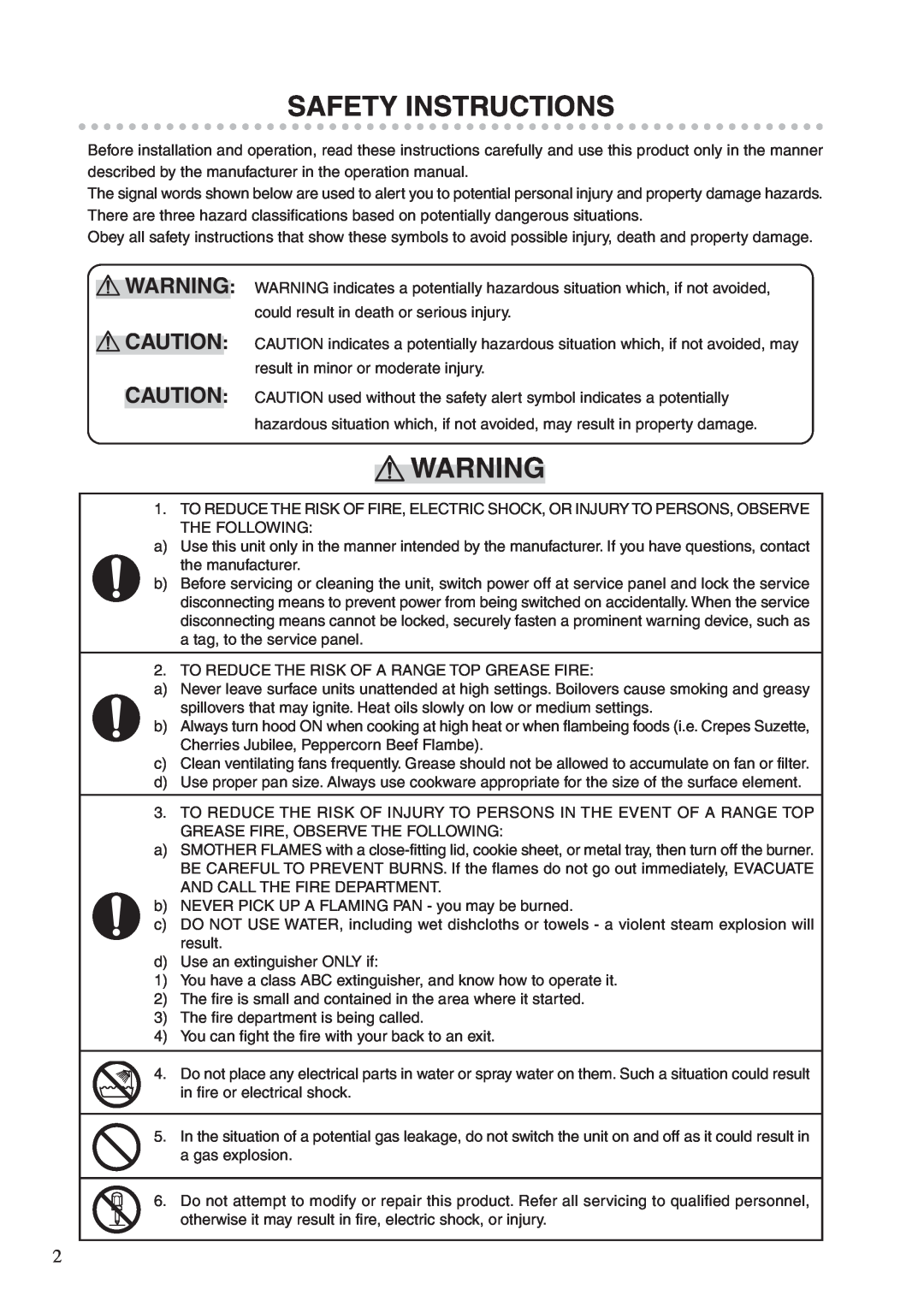 Fujioh BUF-03A operation manual Safety Instructions 