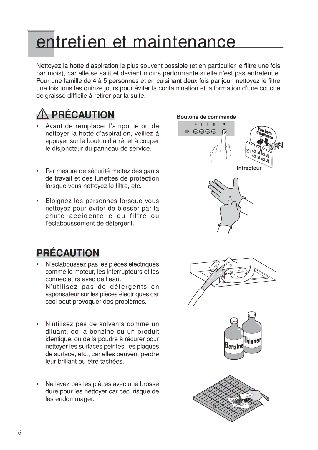 Fujioh BUF-06P operation manual En tretien et maintenance 