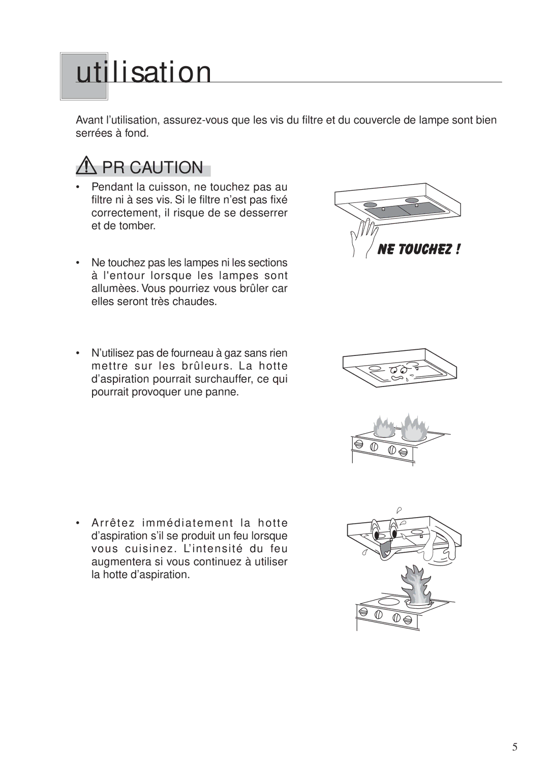 Fujioh BUF-06W operation manual Utilisation 