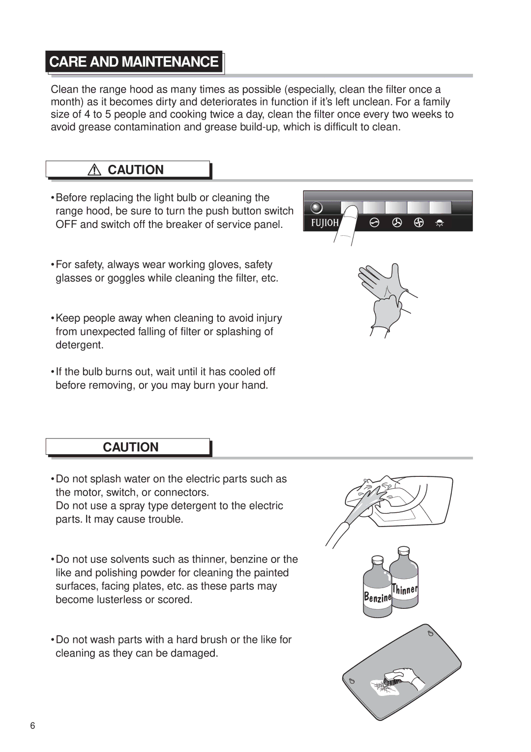 Fujioh FDR-4200D operation manual Care and Maintenance 