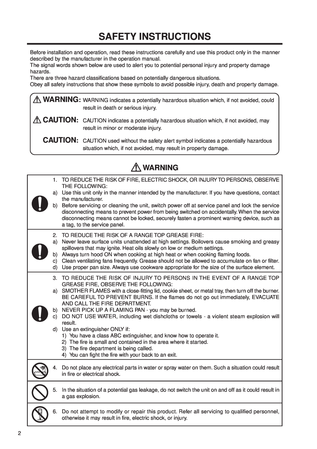 Fujioh FDR-4200D operation manual Safety Instructions 