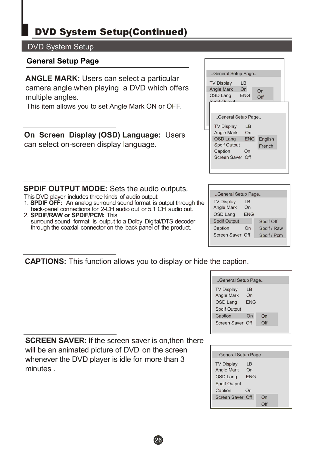 Fujita Cameras CGTV510651 manual On Screen Display OSD Language Users 