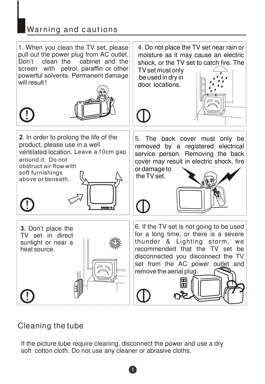 Fujita Cameras CGTV510651 manual Cleaning the tube, Order to prolong the life, Product, please use in a well 