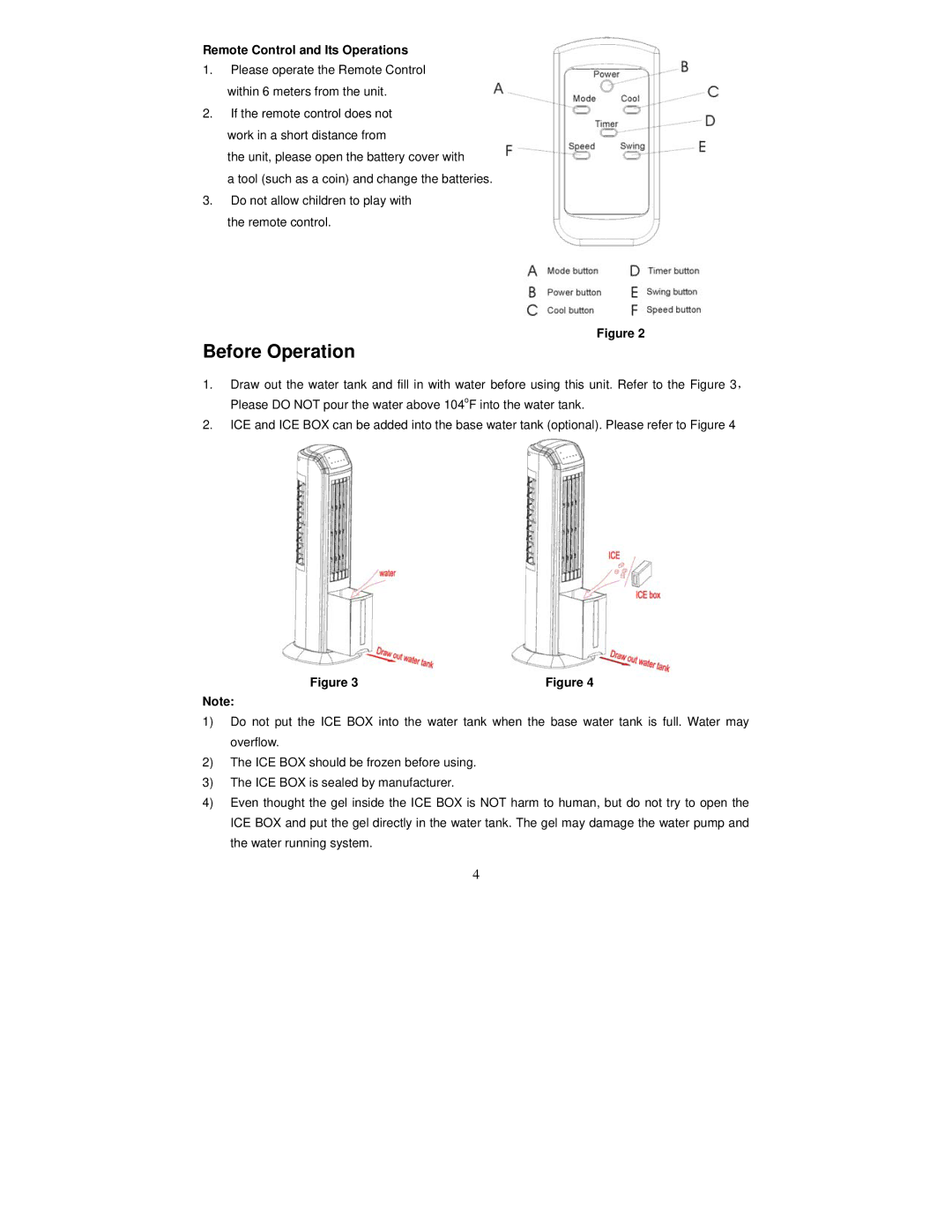 Fujitronic FH-777 instruction manual Before Operation, Remote Control and Its Operations 