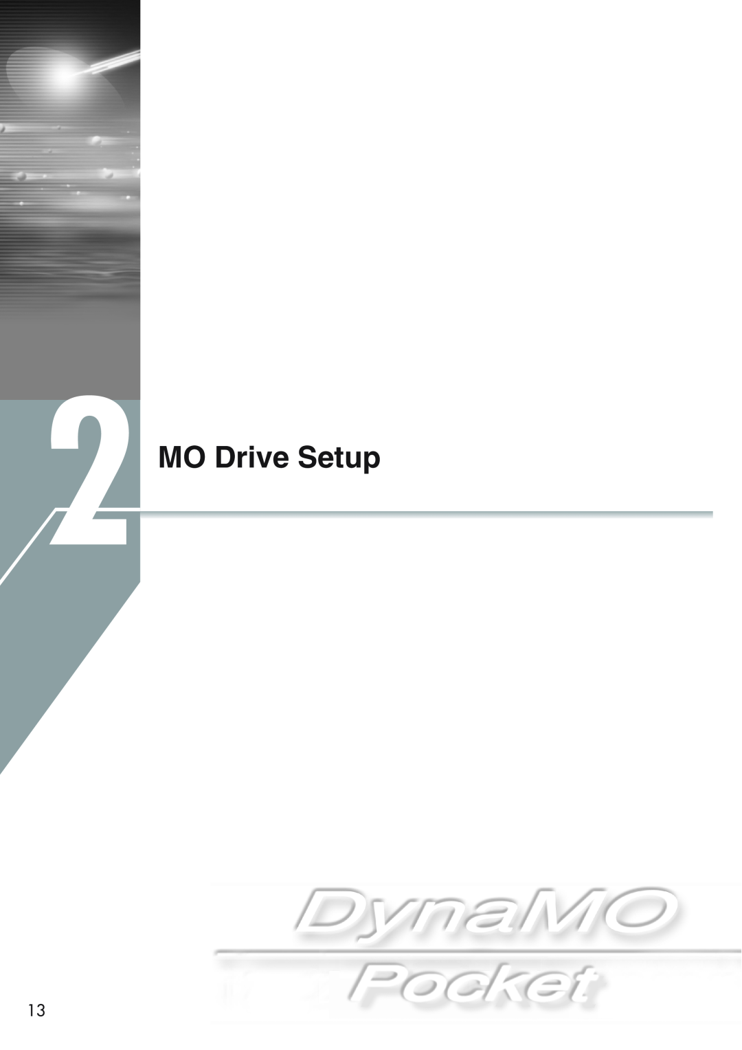 Fujitsu 1300U2 user manual MO Drive Setup 