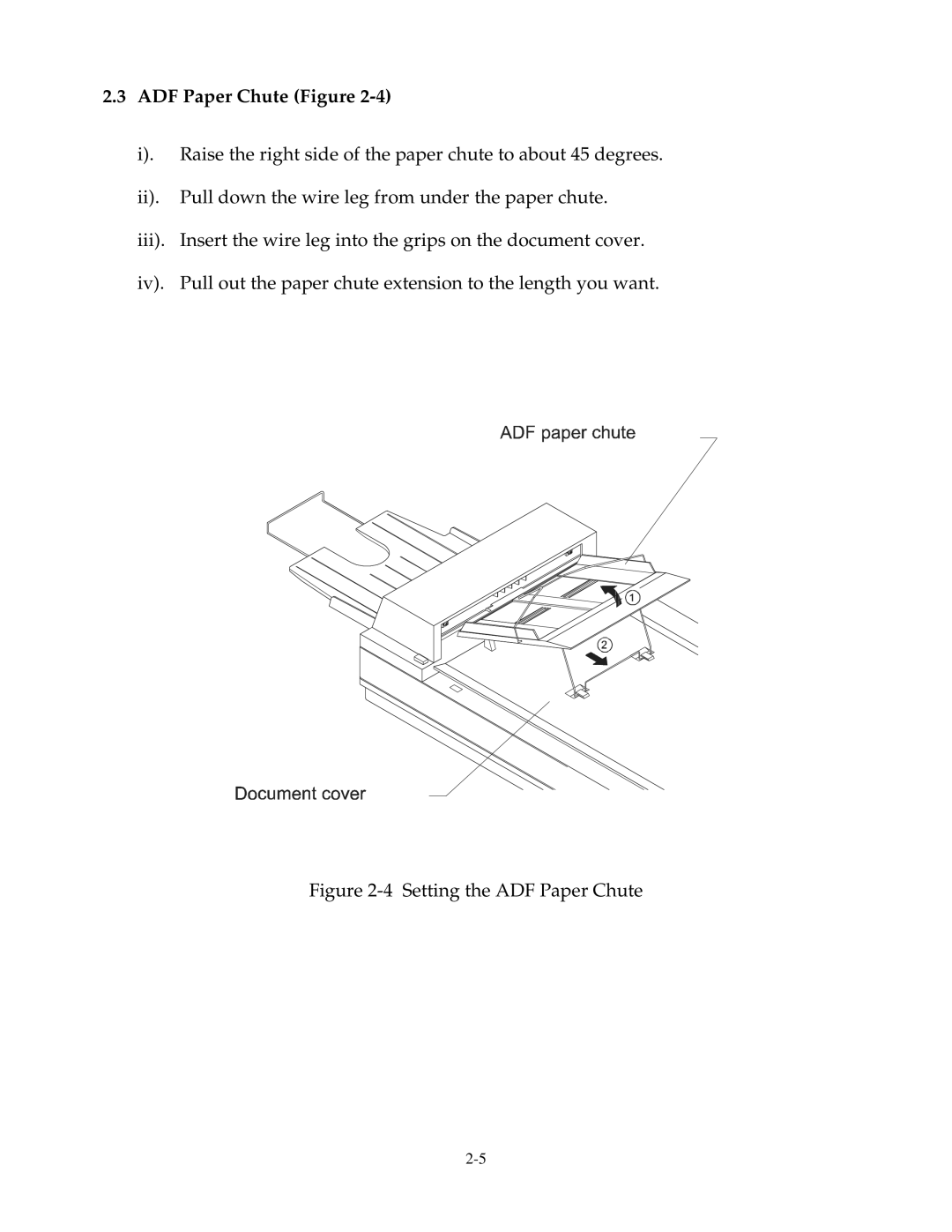 Fujitsu 15C user manual ADF Paper Chute Figure 