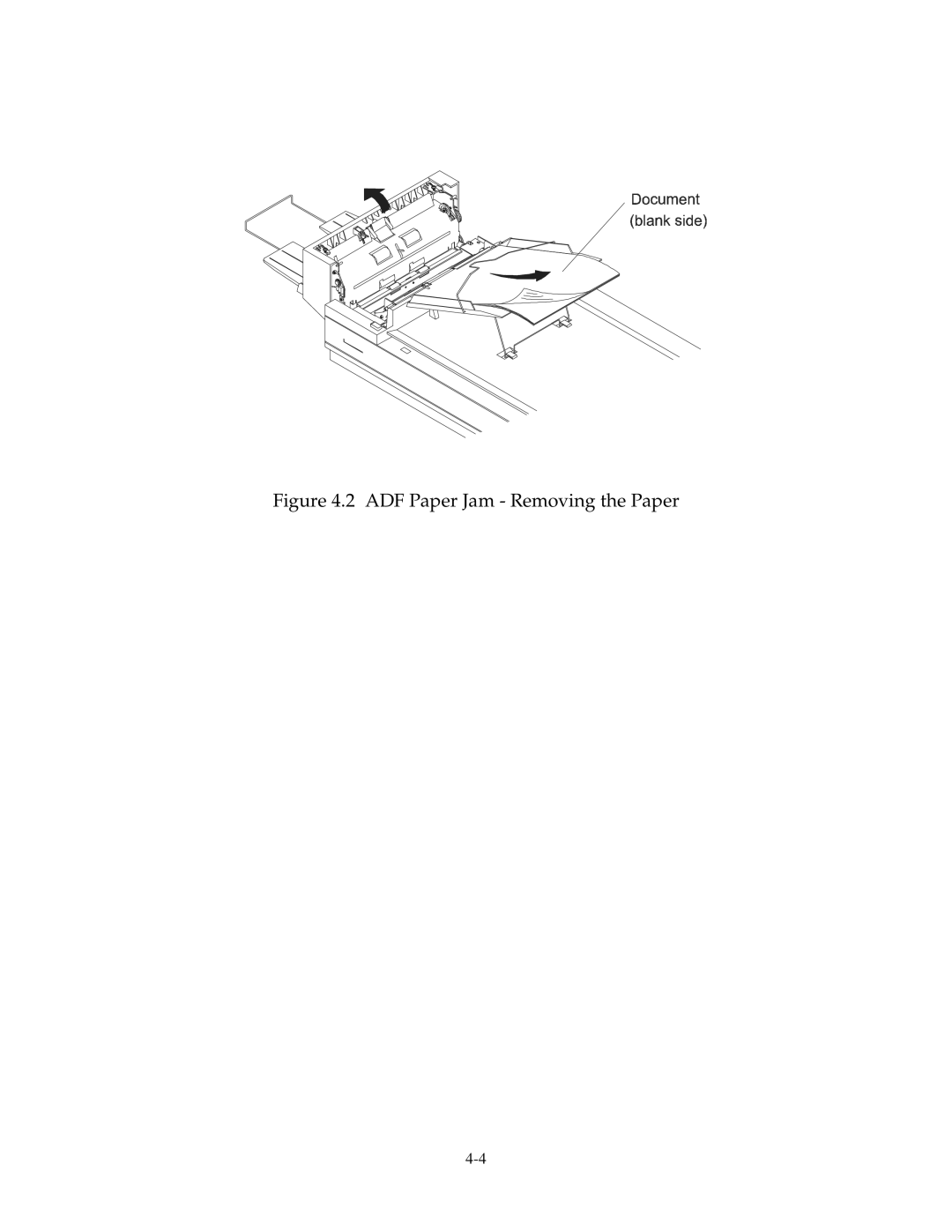 Fujitsu 15C user manual ADF Paper Jam Removing the Paper 