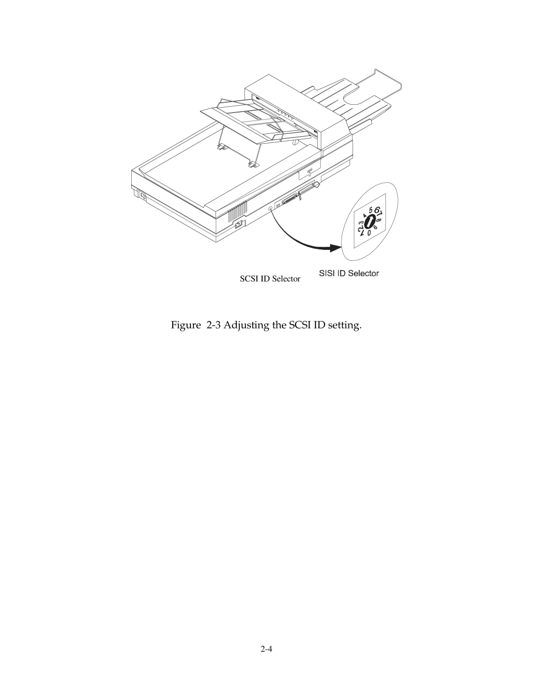 Fujitsu 15C user manual Adjusting the Scsi ID setting 