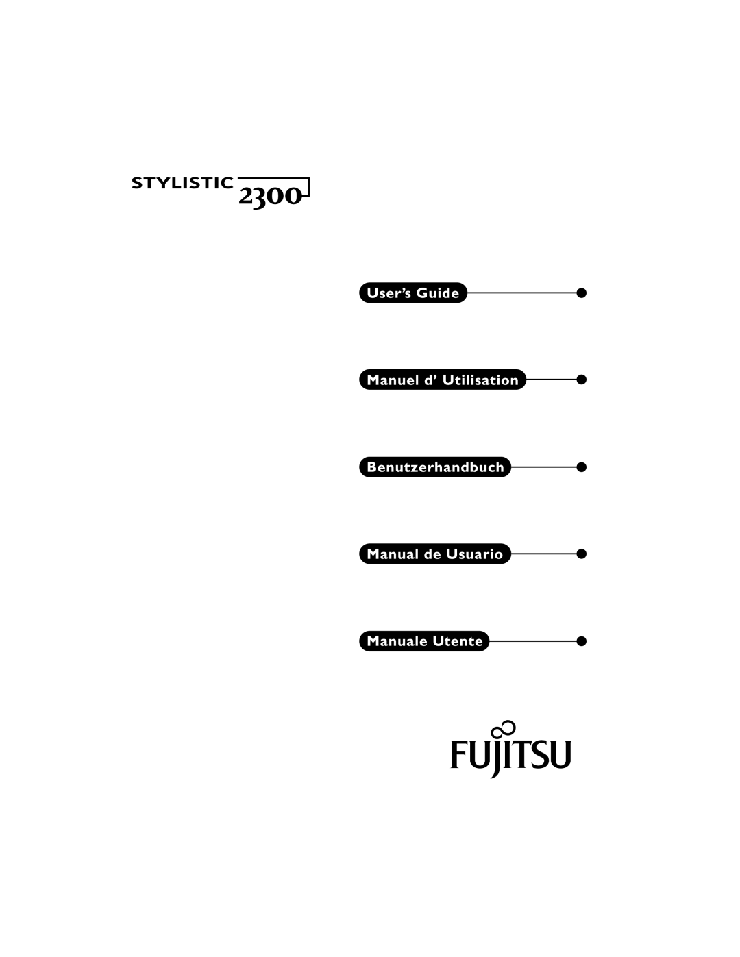 Fujitsu 2300 manual 