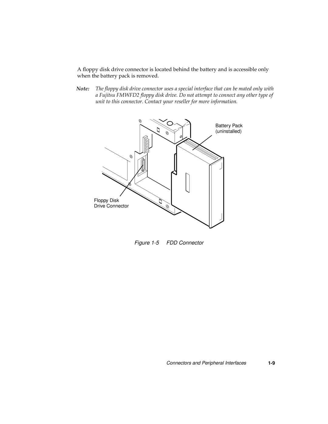 Fujitsu 2300 manual FDD Connector 