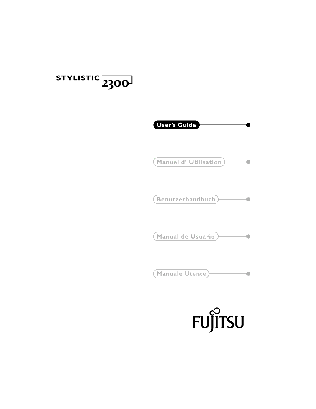 Fujitsu 2300 manual 