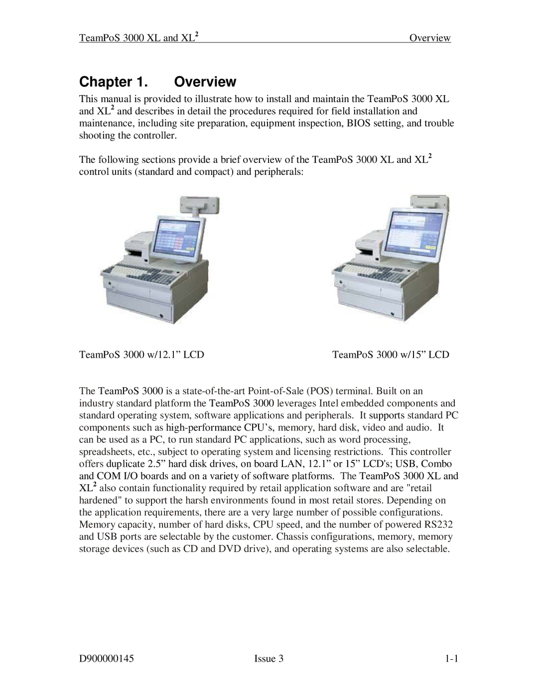 Fujitsu 3000 XL manual Overview 