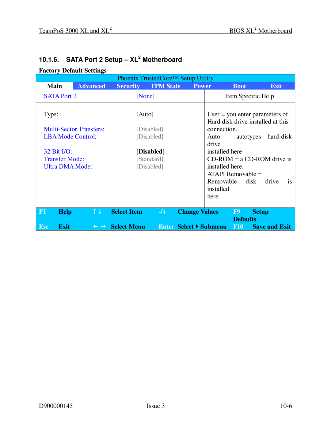 Fujitsu 3000 XL manual Sata Port 2 Setup XL2 Motherboard 