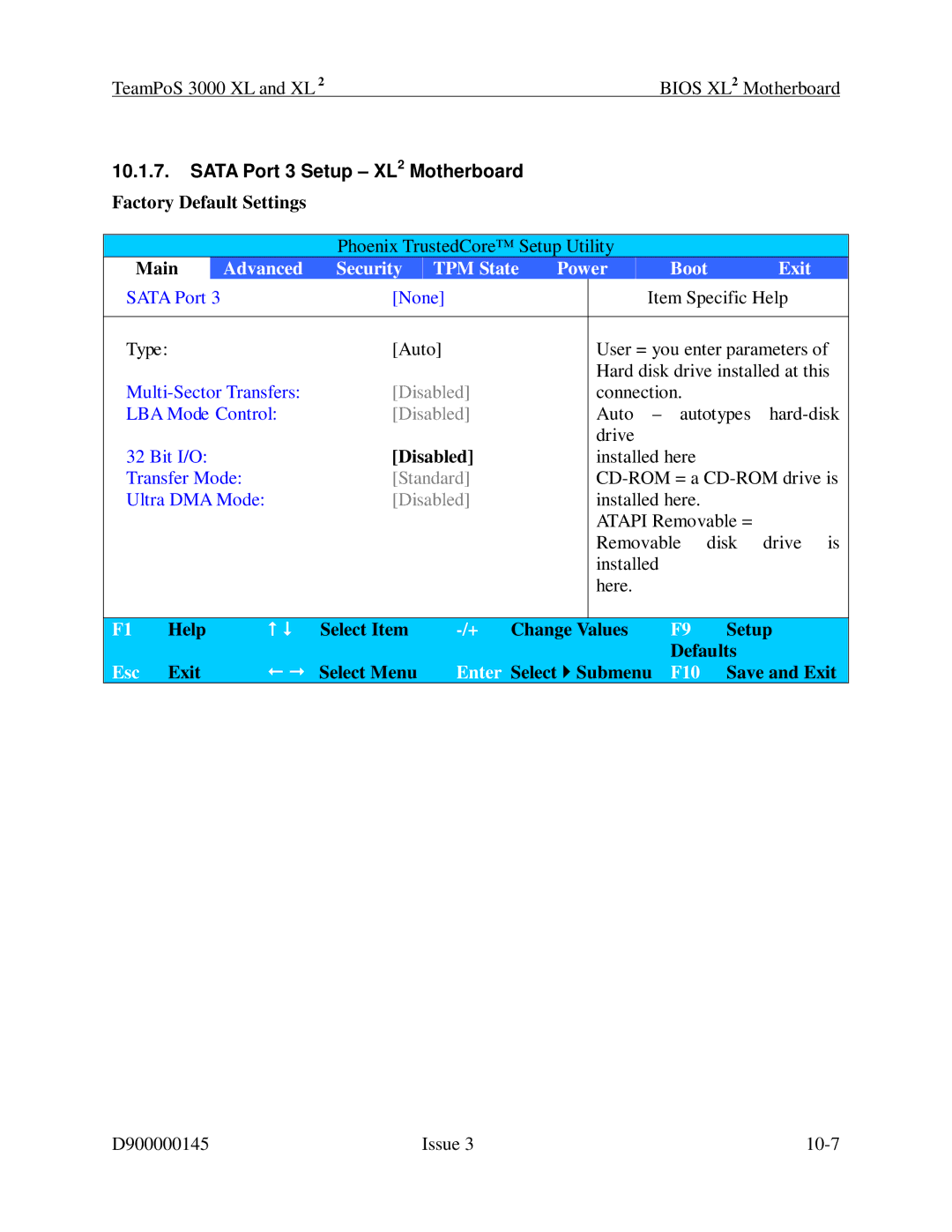 Fujitsu 3000 XL manual Sata Port 3 Setup XL2 Motherboard 