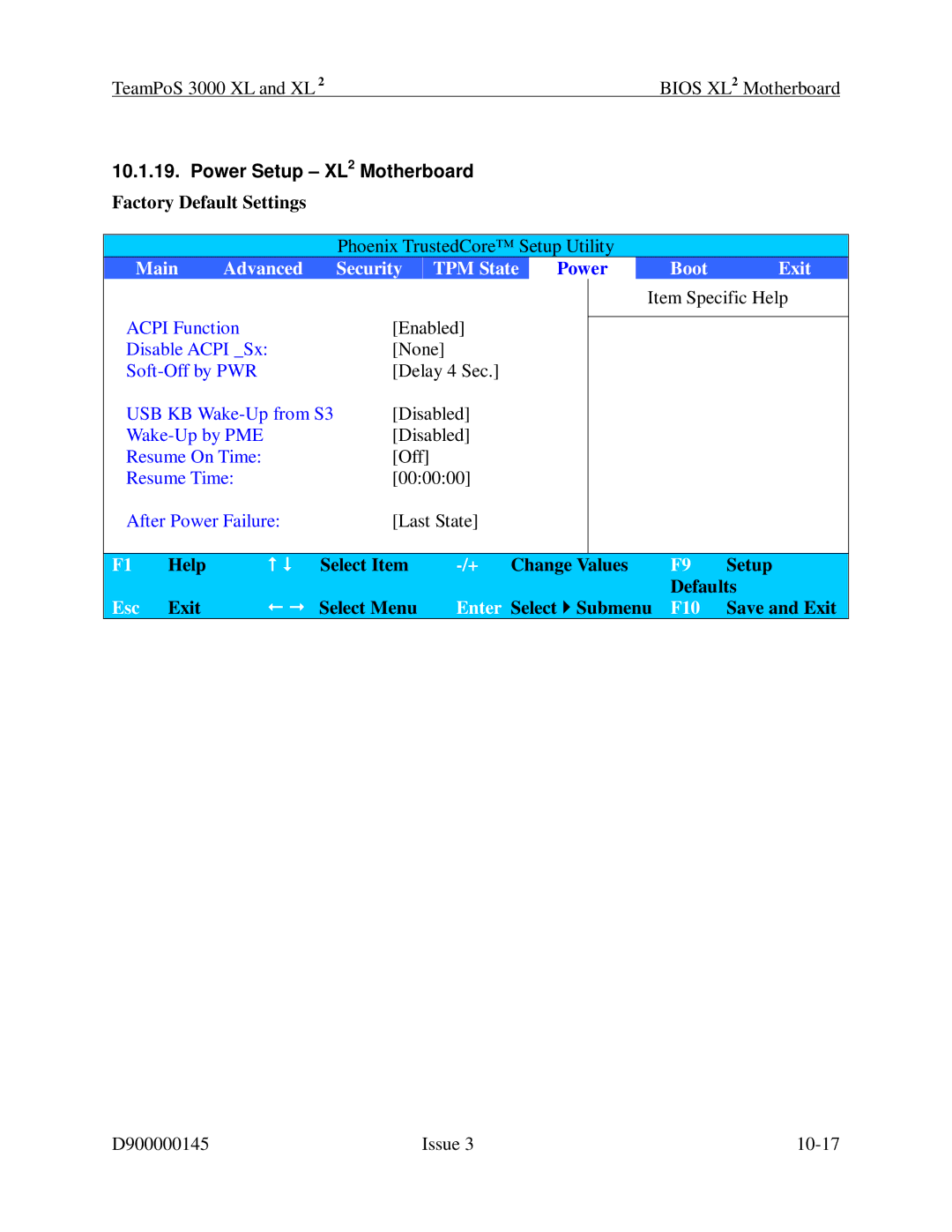 Fujitsu 3000 XL manual Power Setup XL2 Motherboard 