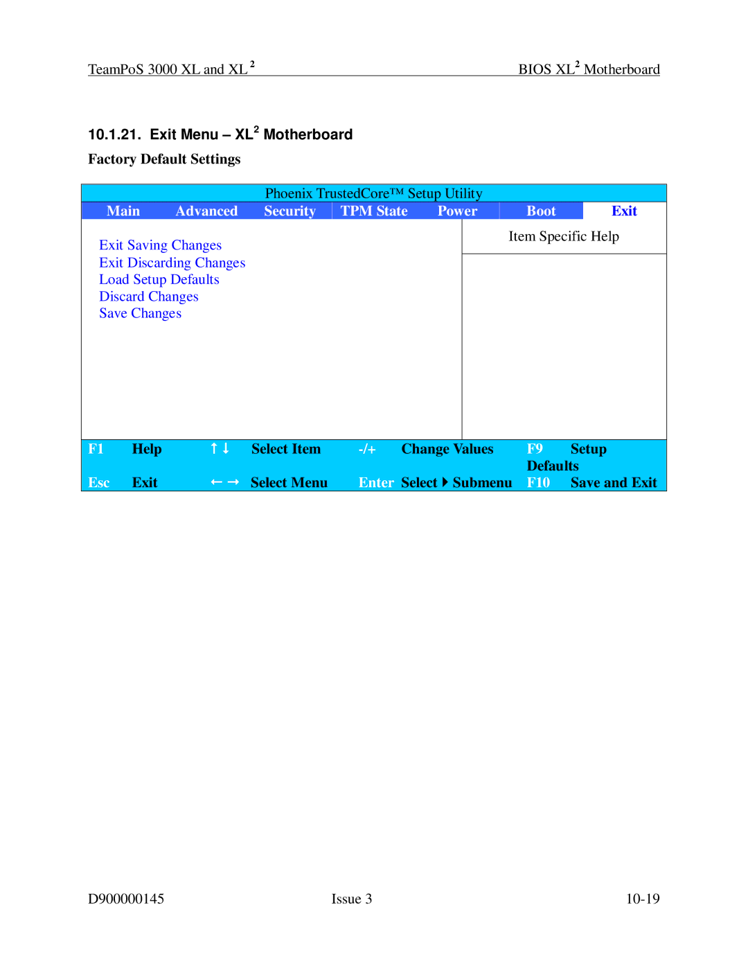 Fujitsu 3000 XL manual Exit Menu XL2 Motherboard 