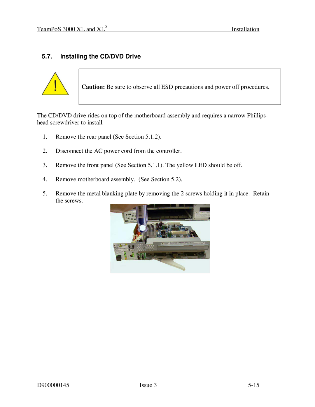 Fujitsu 3000 XL manual Installing the CD/DVD Drive 