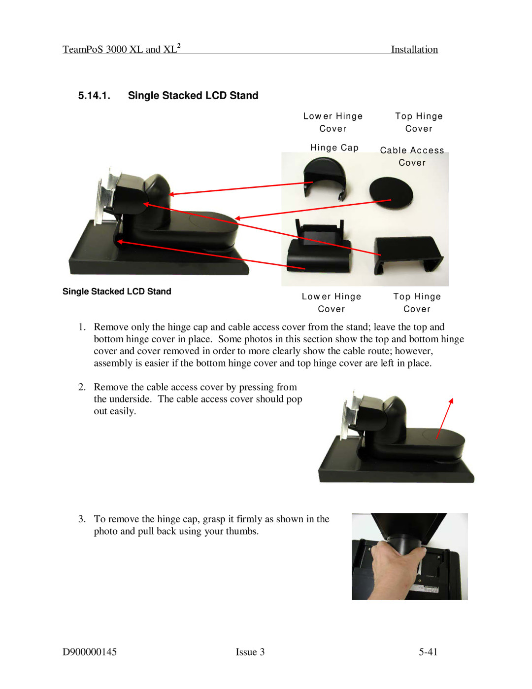 Fujitsu 3000 XL manual Single Stacked LCD Stand 