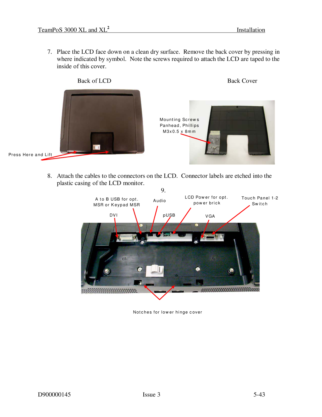 Fujitsu 3000 XL manual Dvi 