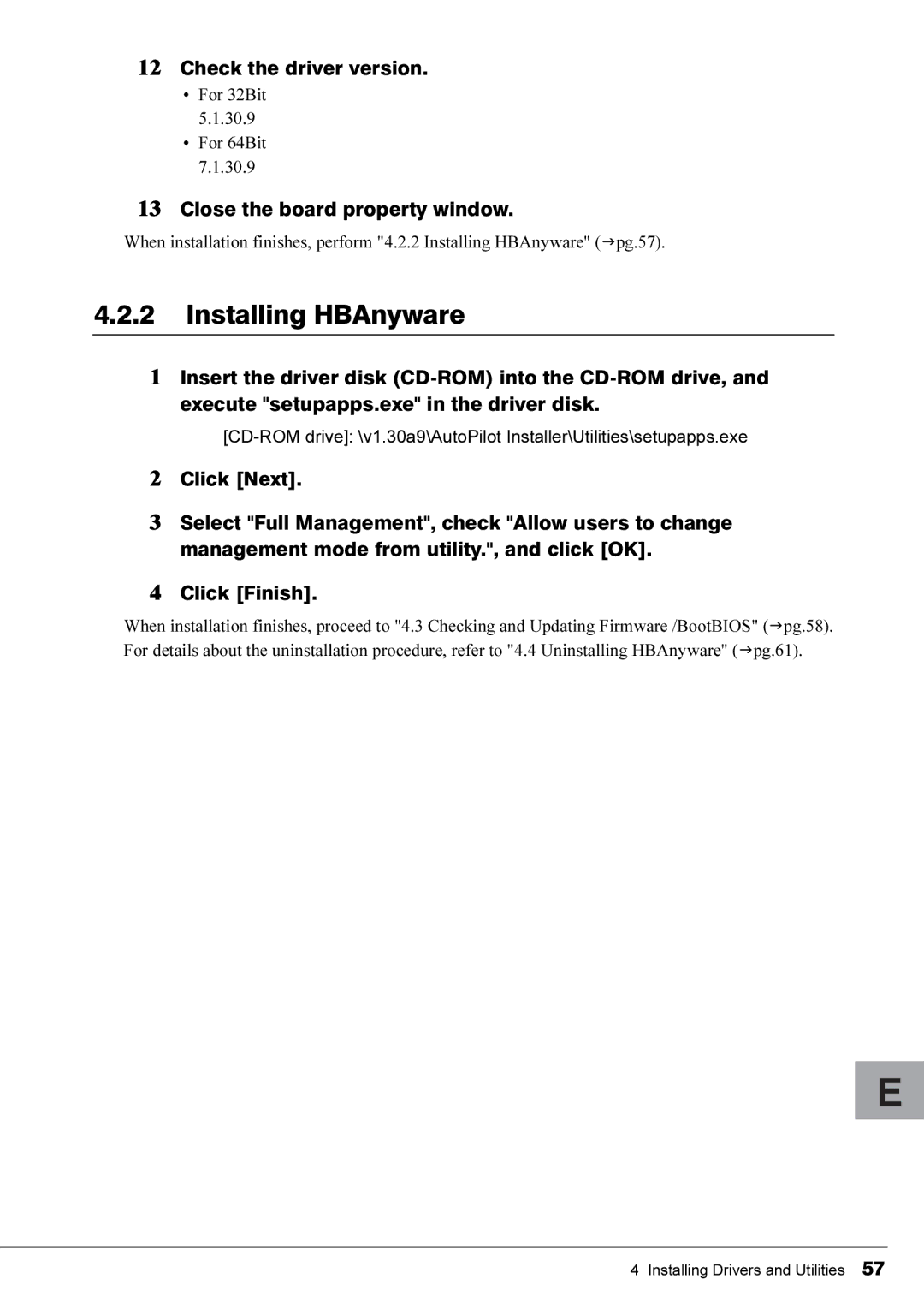 Fujitsu 4Gbit/s FC I/O Modules manual Check the driver version, Close the board property window 