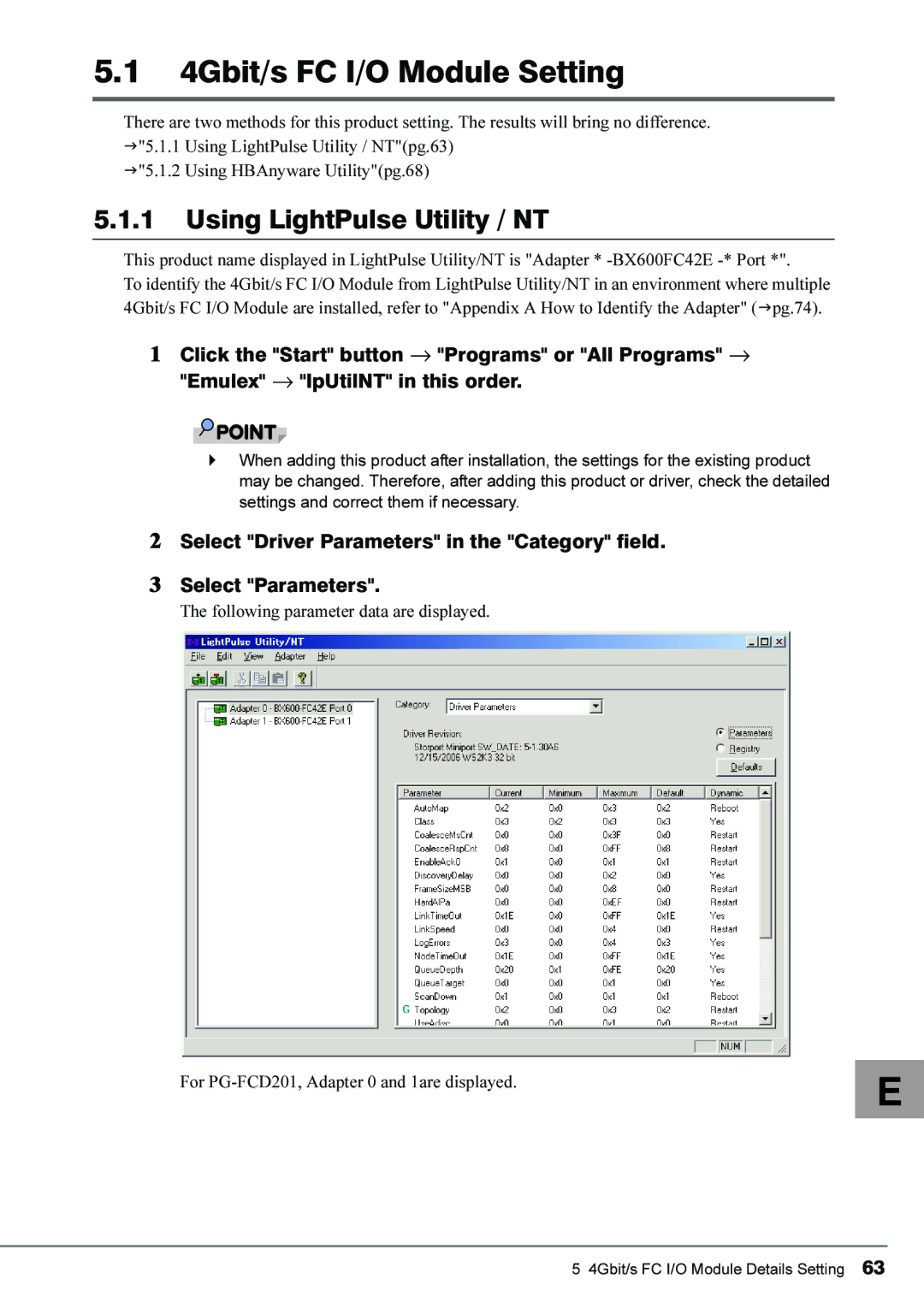 Fujitsu 4Gbit/s FC I/O Modules manual 4Gbit/s FC I/O Module Setting 