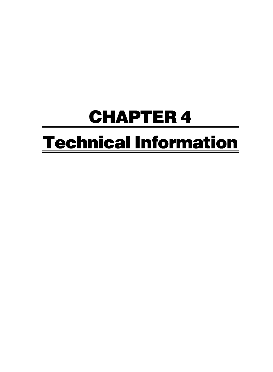 Fujitsu 500 user manual CHAPTER Technical Information 