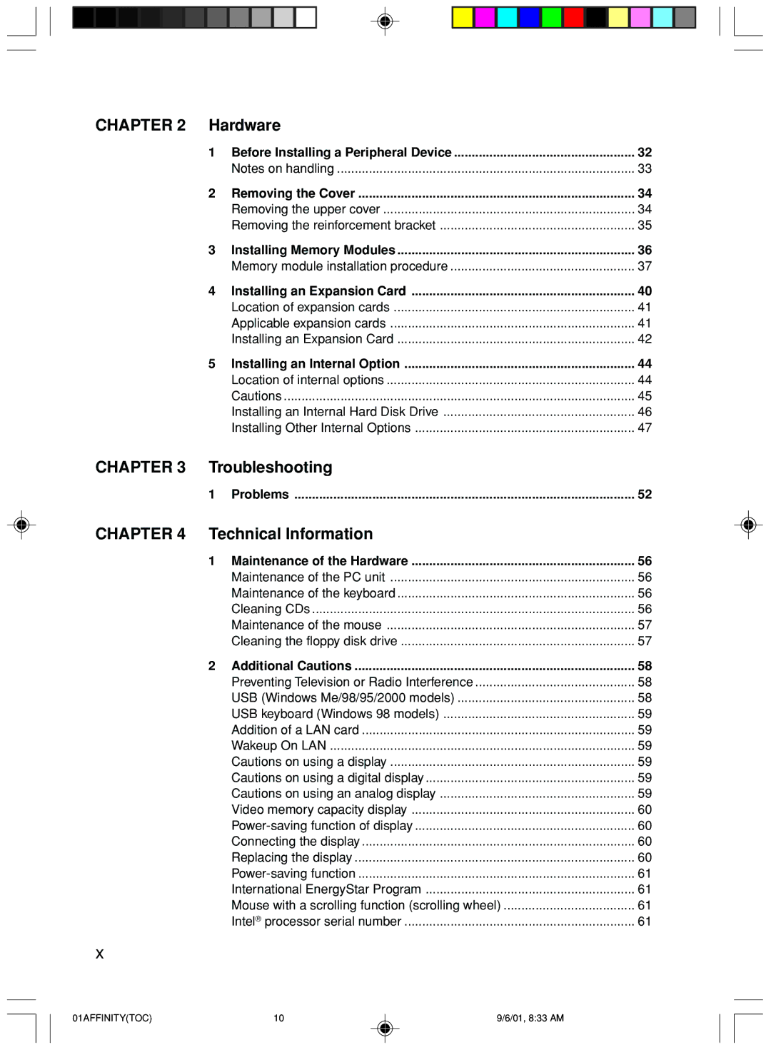 Fujitsu 500 user manual Chapter 