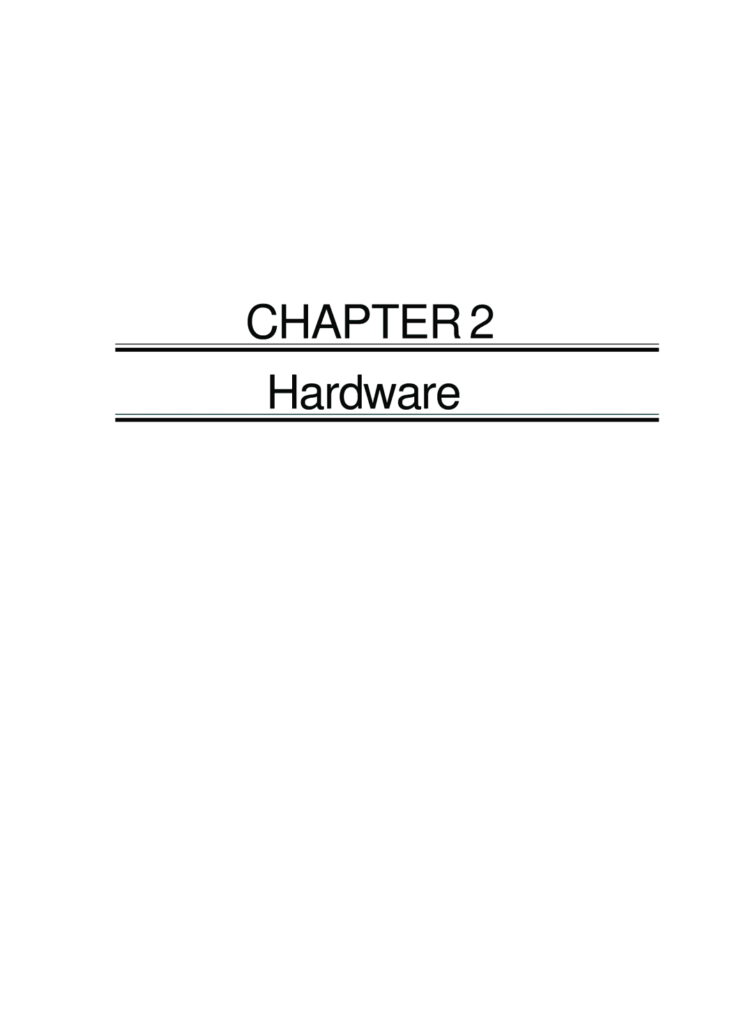 Fujitsu 500 user manual Hardware 