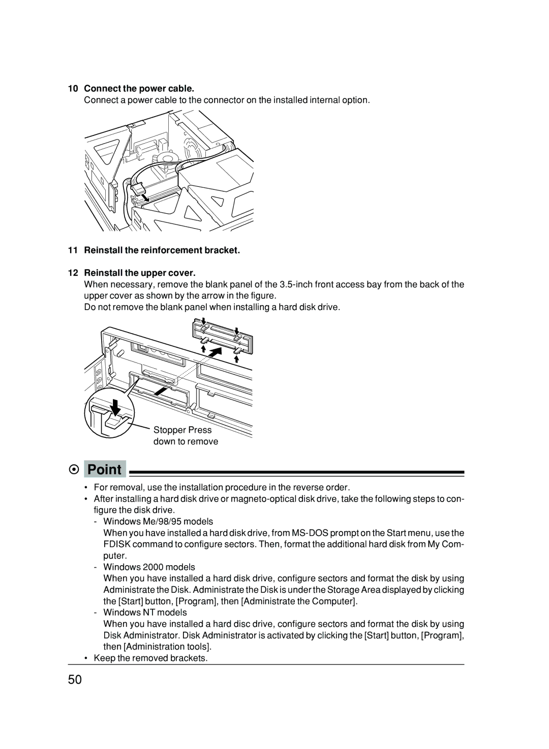 Fujitsu 500 user manual Connect the power cable 