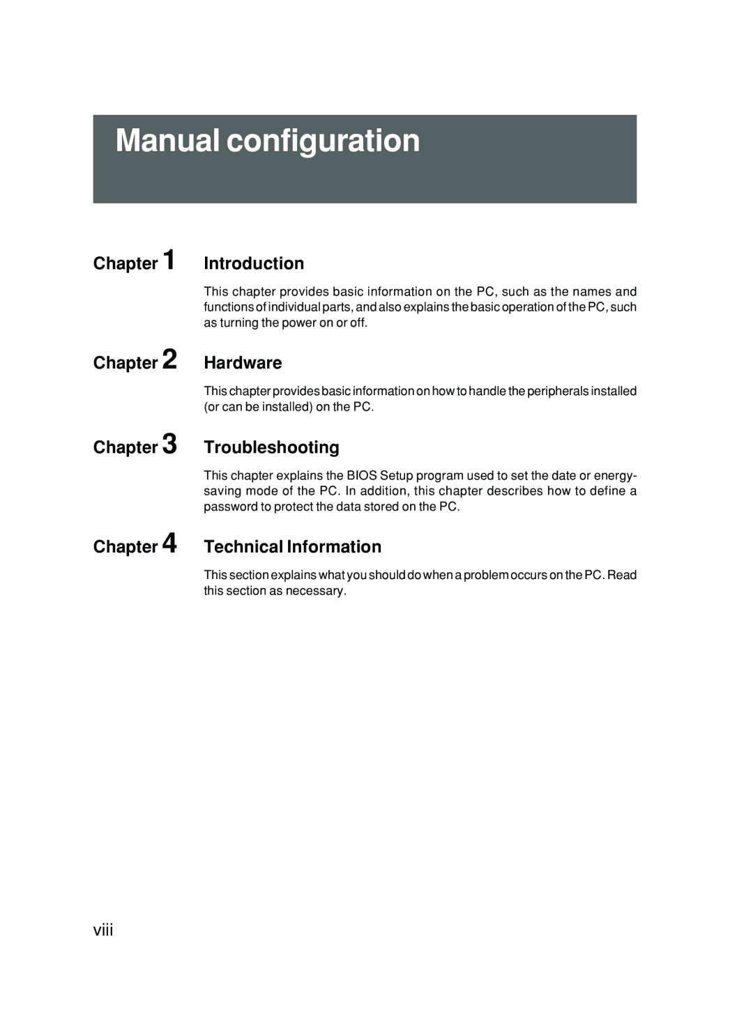 Fujitsu 500 user manual Manual configuration, Introduction 