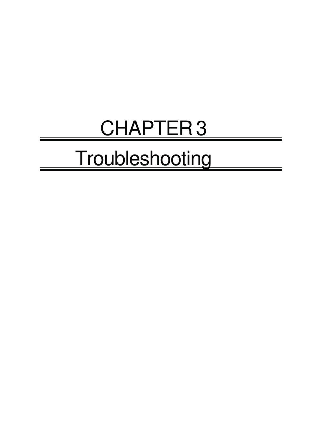 Fujitsu 6000/SS user manual Troubleshooting 