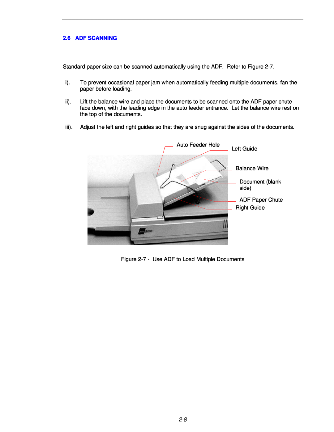 Fujitsu 620C user manual Adf Scanning 
