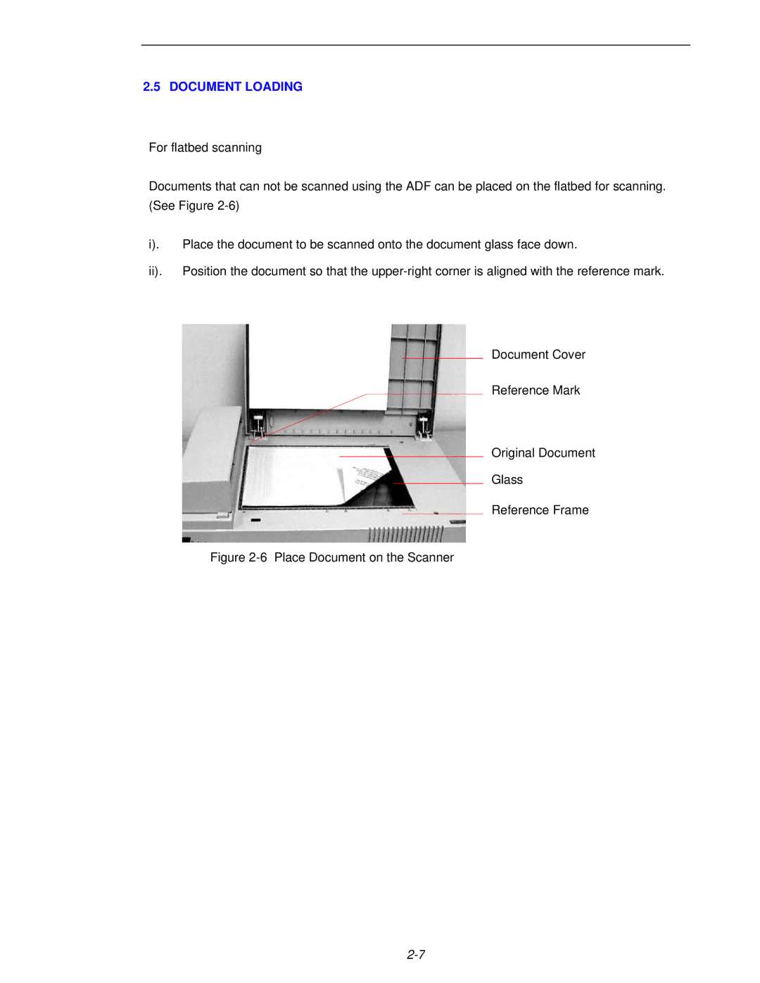 Fujitsu 620C user manual Document Loading, Place Document on the Scanner 