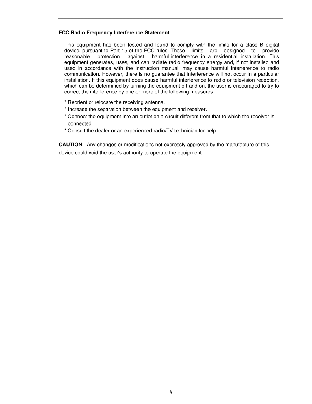 Fujitsu 620C user manual FCC Radio Frequency Interference Statement 