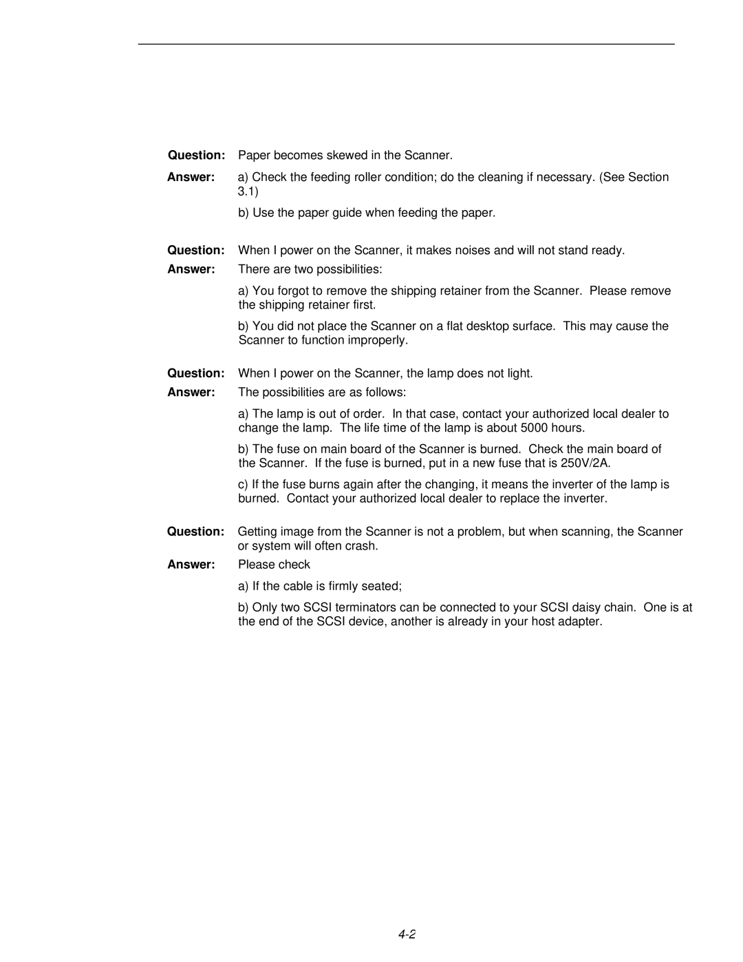 Fujitsu 620C user manual 