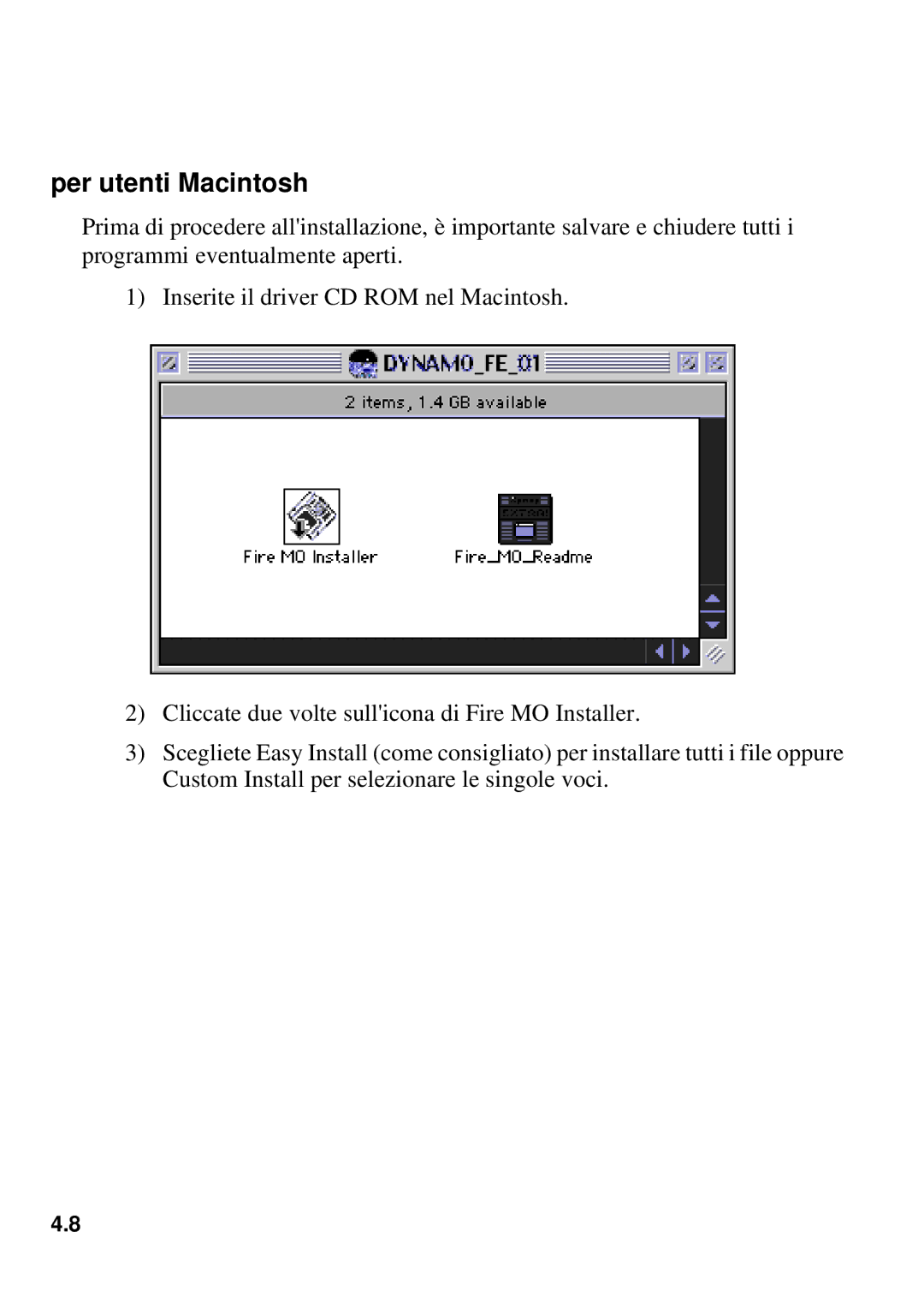 Fujitsu 1300FE, 640FE manual Per utenti Macintosh 