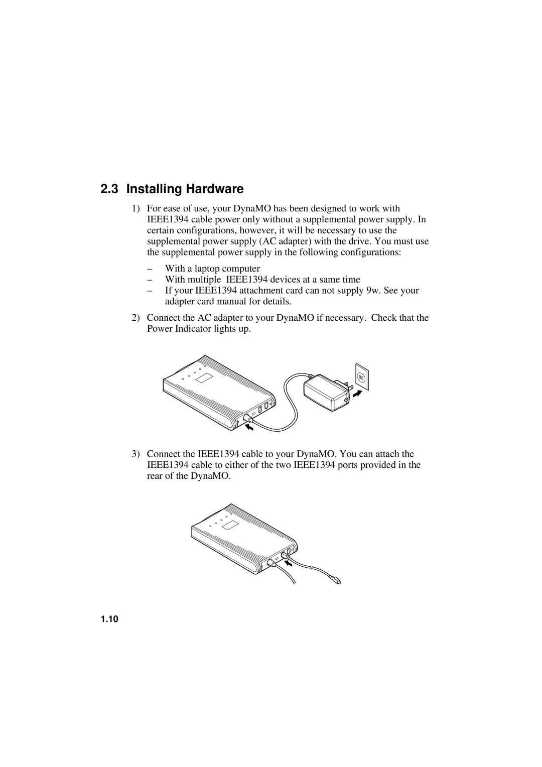 Fujitsu 1300FE, 640FE manual Installing Hardware 