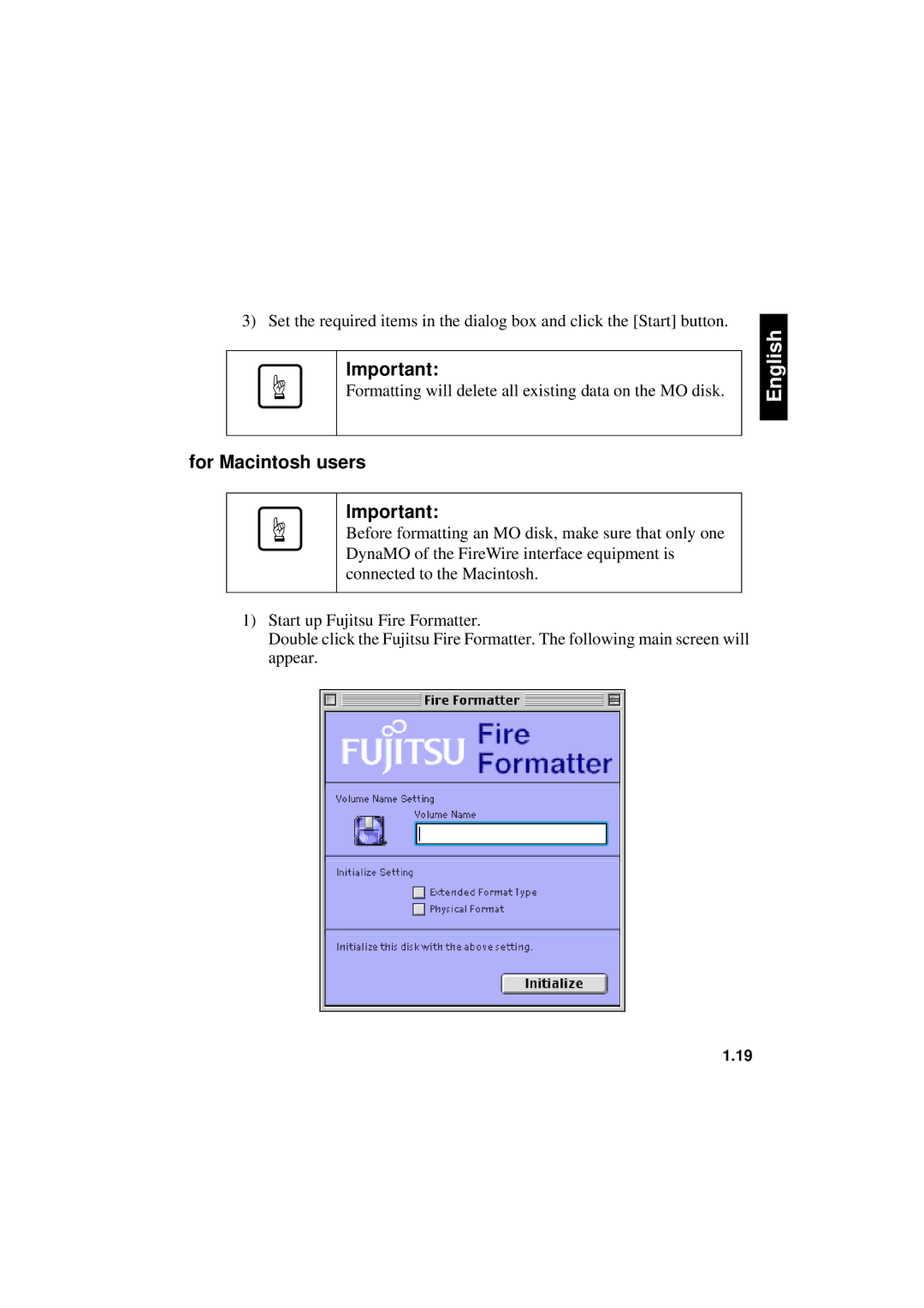 Fujitsu 640FE, 1300FE manual For Macintosh users 