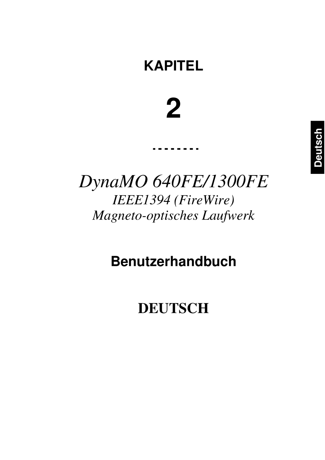 Fujitsu 640FE, 1300FE manual Deutsch, Benutzerhandbuch 