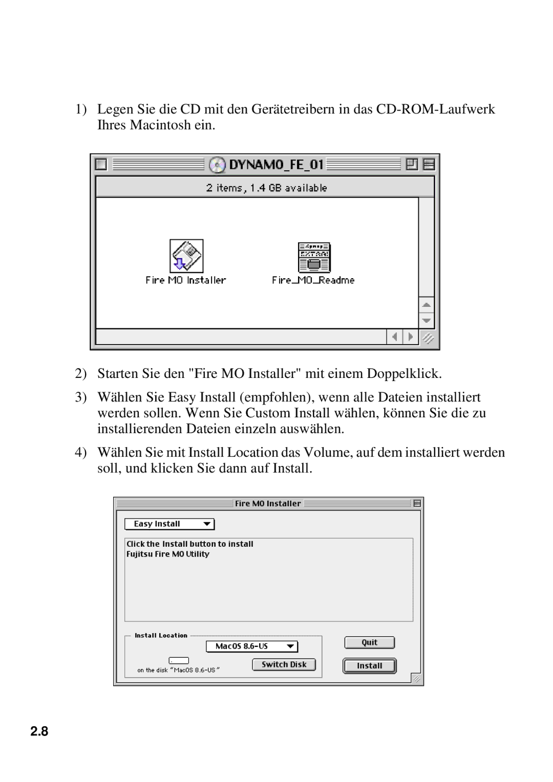 Fujitsu 640FE, 1300FE manual 