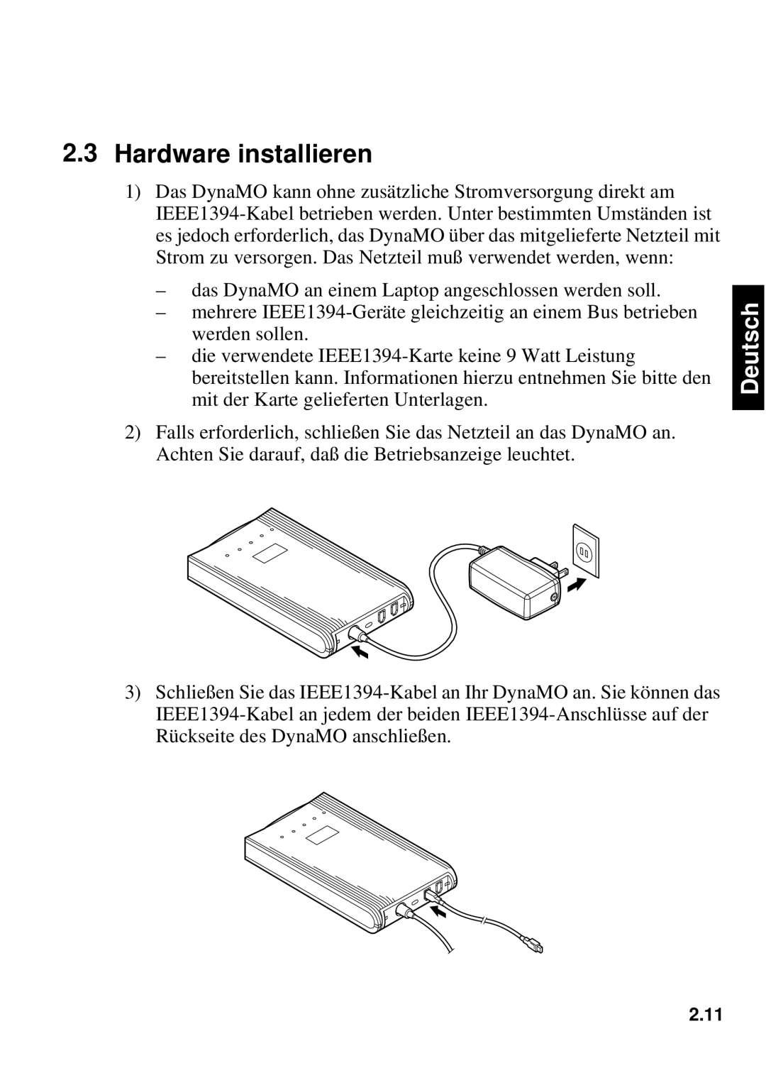 Fujitsu 1300FE, 640FE manual Hardware installieren 