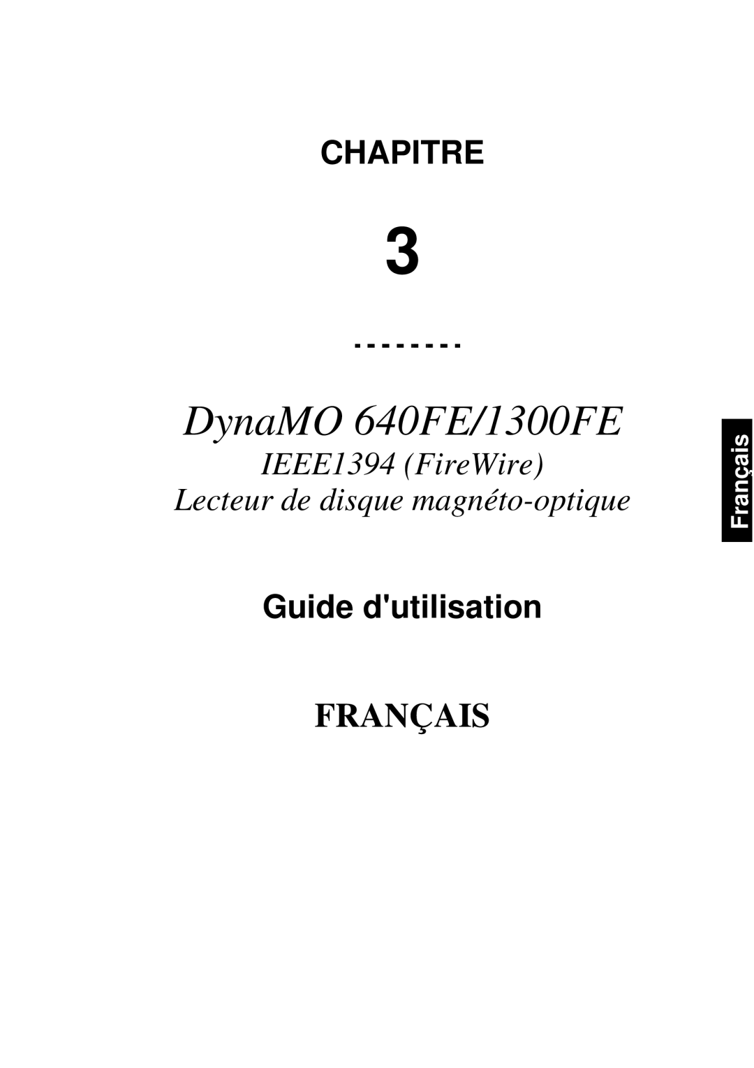 Fujitsu 640FE, 1300FE manual Français, Guide dutilisation 