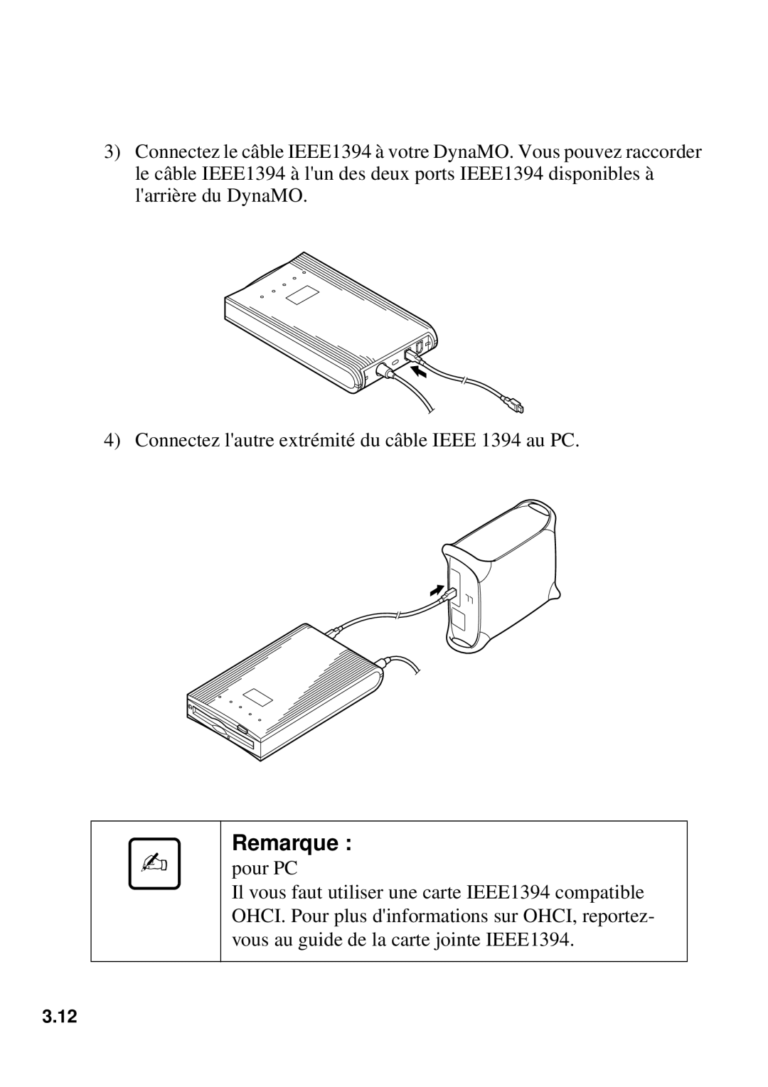 Fujitsu 640FE, 1300FE manual Remarque 