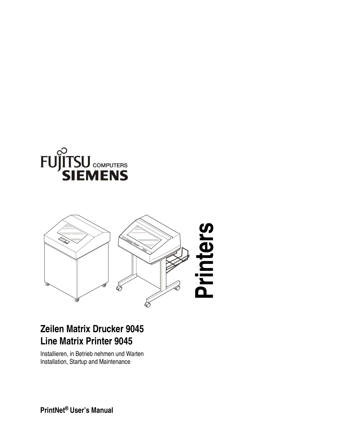 Fujitsu 9045 user manual Printers 