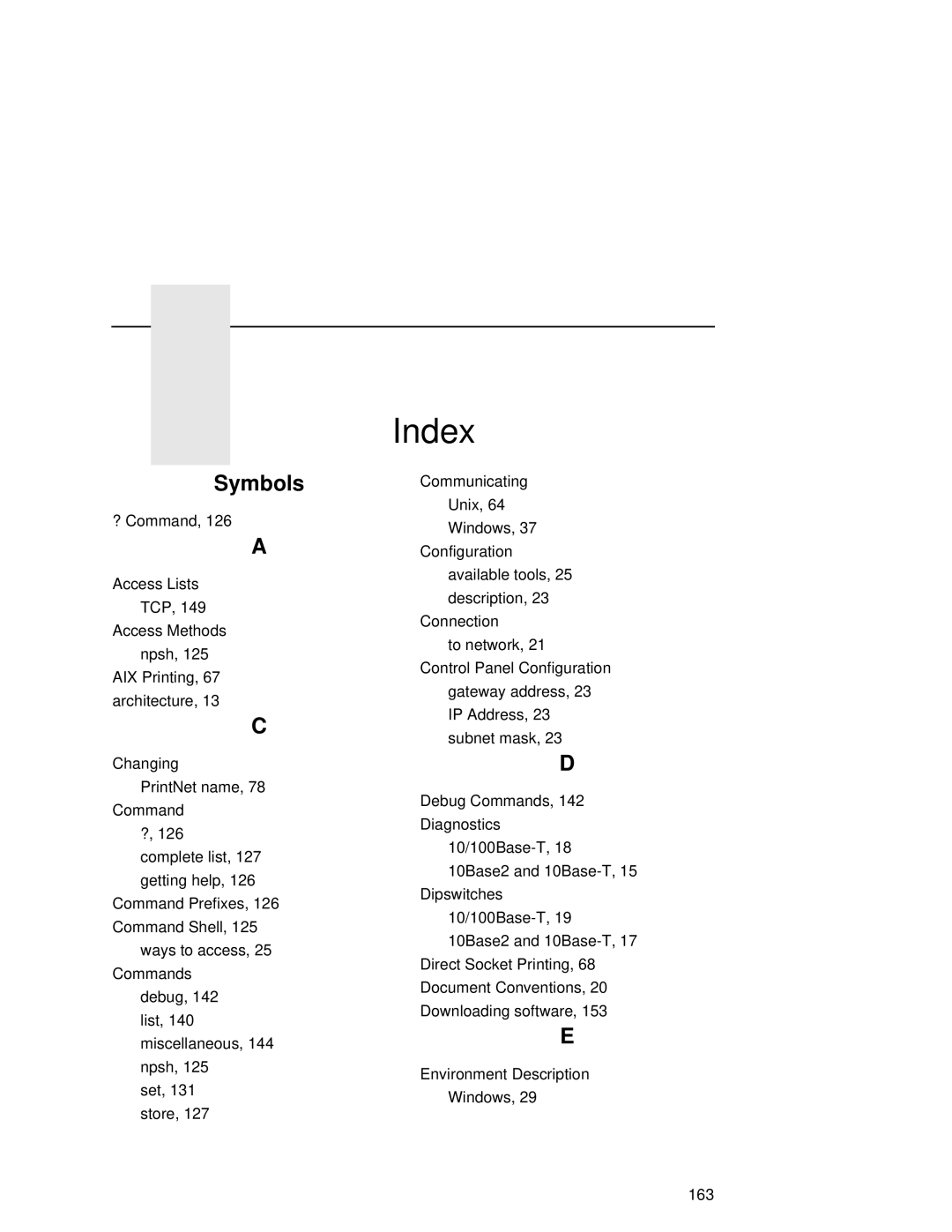 Fujitsu 9045 user manual Index 