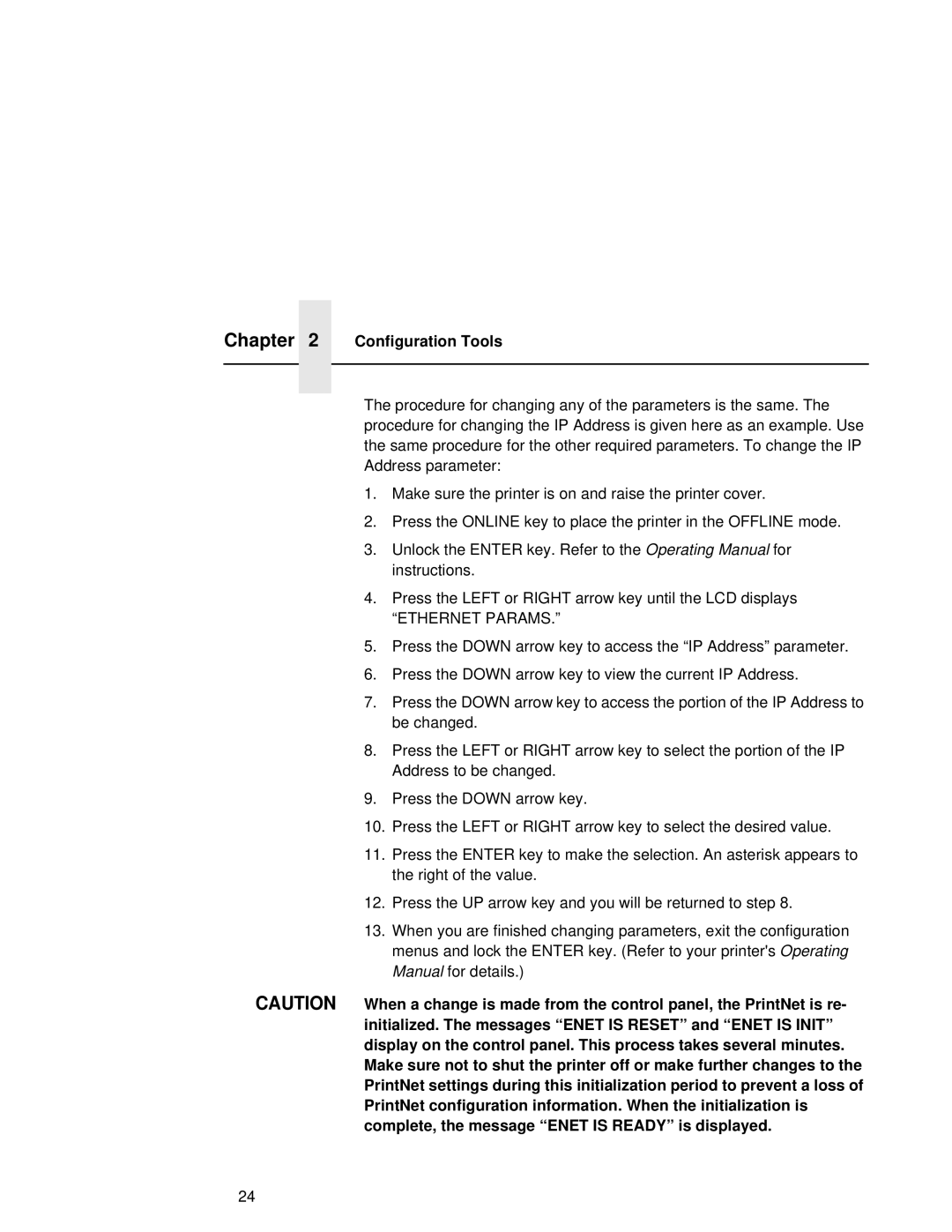 Fujitsu 9045 user manual Configuration Tools, Ethernet Params 