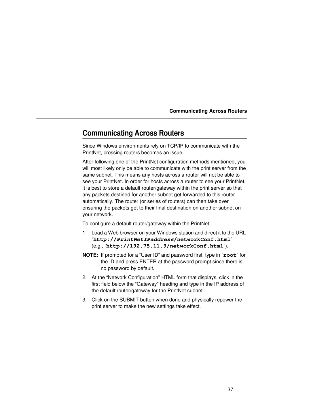 Fujitsu 9045 user manual Communicating Across Routers 