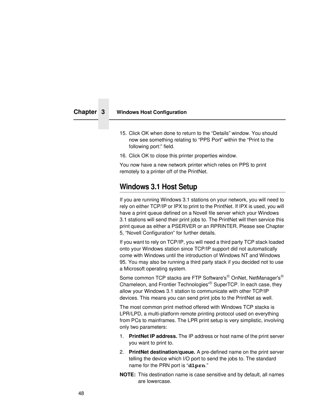 Fujitsu 9045 user manual Windows 3.1 Host Setup 