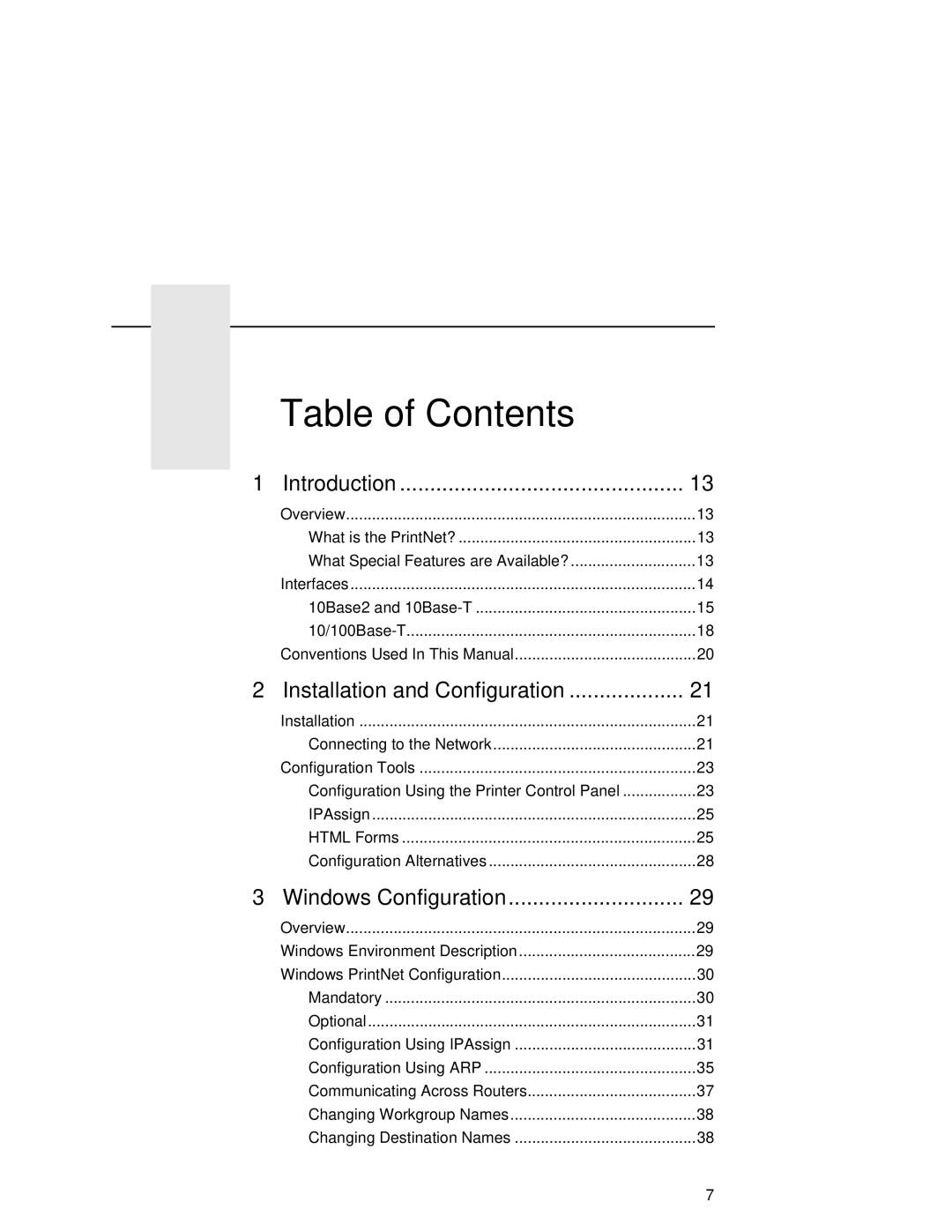 Fujitsu 9045 user manual Table of Contents 