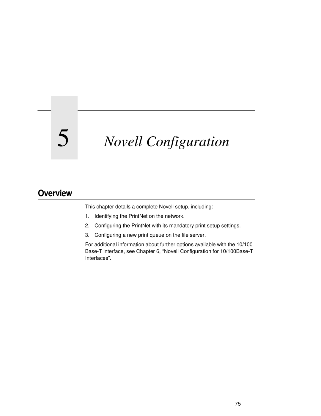 Fujitsu 9045 user manual Novell Configuration 